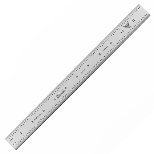 Vista 11 de Regla de maquinista de 6 pulgadas/150 mm, regla de 64 y mm Recubrimiento TiN rígido