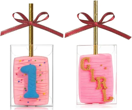 Vista 14 de RomanticBaking Paquete de 37 Cajas de Macarons de 4.17" x 2.16" x 1.37" para 2 Brownies Oreo Cubiertos de Chocolate Trufa Golosina Cajas
