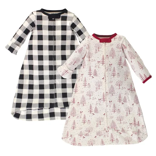 Vista 8 de Touched by Nature Saco de dormir unisex de algodón orgánico de manga larga para bebé, manta, mariposas brillantes, 0-3 meses Bright Butterflies