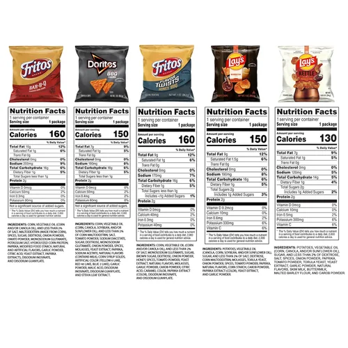 Vista 2 de Frito-Lay - Mezcla de barbacoa para patio trasero, paquete variado (paquete de 21)