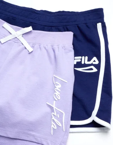 Vista 2 de Fila Pantalones cortos deportivos para niña, paquete de 2 pantalones cortos deportivos de rizo francés, pantalones cortos deportivos de rendimiento