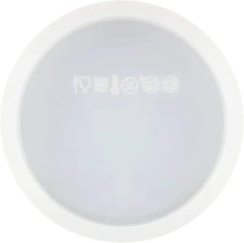 Vista 4 de Funshowcase Pequeño molde redondo de silicona epoxi de resina colgante de posavasos 1 pulgada