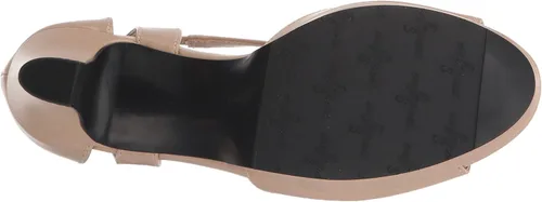 Vista 4 de Easy Street Sandalias Flash con correa en T para mujer, color beige