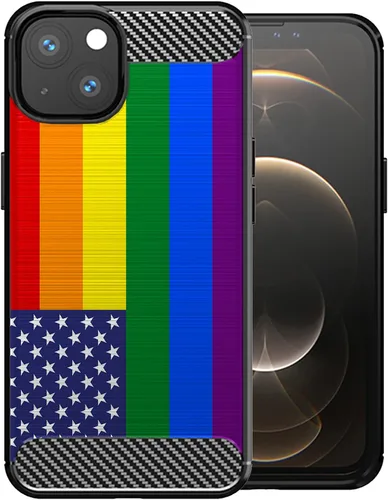 Vista 15 de CasesOnDeck - Funda compatible con Apple iPhone 13 Mini/iPhone 13 Mini, funda de diseño, delgada, negra, flexible, elegante, protección contra