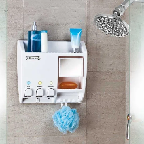 Vista 3 de Better Living Ulti-Mate - Dispensador de ducha para montaje en pared, 3 x