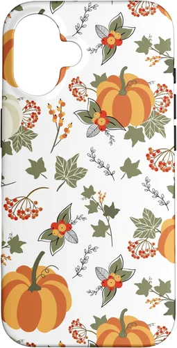 Vista 31 de Fall Leaves Autumn Pumpkin Pattern Autumn Vibes Color Case for iPhone 17