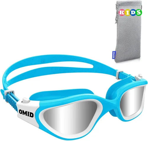 Vista 17 de OMID Kids Swim Goggles, P2mini Polarized Swimming Goggles Comfortable for Age 6-14