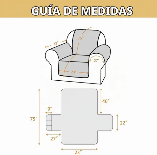 Vista 5 de H.VERSAILTEX Funda 100% Impermeable para Silla Gruesa y Duradera Fundas para Sofá para Perros Protector de Sofá Triple Antideslizante Fundas