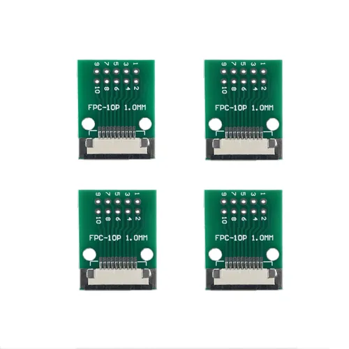 Vista 12 de MTCELL 6 unids FFC FPC PCB Converter Board 4 Pin 0.039 in Pitch to Dip 0.100 in para FCC Cable Par Extender Adaptador