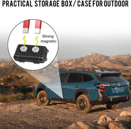 Vista 7 de Magnetic Key Holder Under Car, Hide A Key Outdoor/Under Car, Waterproof Magnetic Key Hider Outdoor