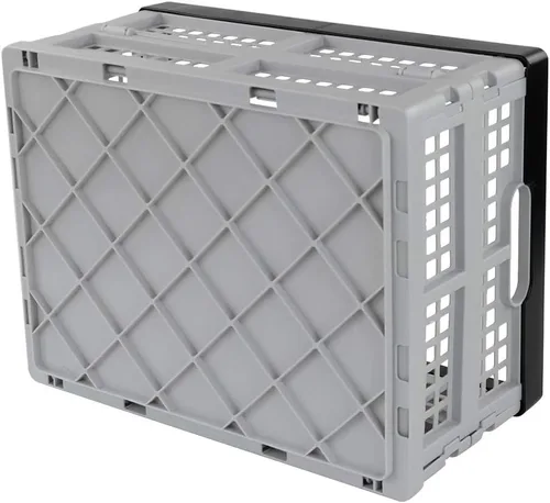 Vista 6 de Jekiyo Cajas plegables de almacenamiento de 34 litros, contenedor plegable de plástico, juego de 1
