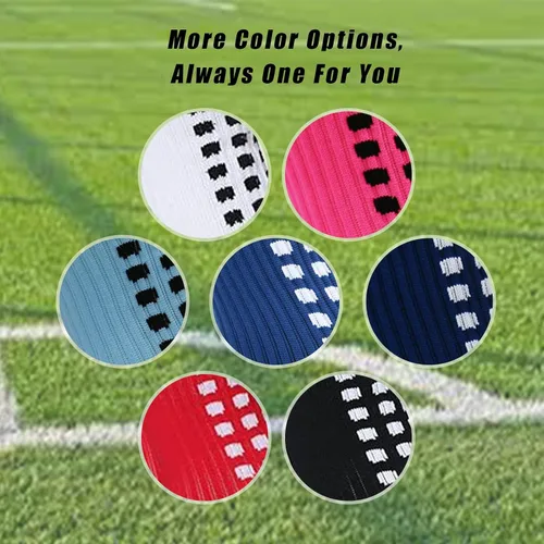 Vista 4 de YUFREE SUN Calcetines de agarre de fútbol para hombre, jóvenes, atléticos, antideslizantes, para fútbol, baloncesto, hockey, rugby, 4 pares