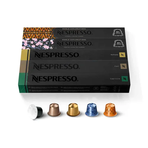 Vista 10 de Nespresso Original, Capriccio, tostado medio, 50 cápsulas de espresso