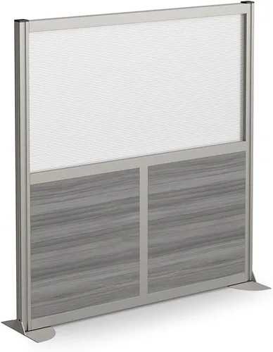 Vista 5 de NBF - Divisor de pared de panel de privacidad para cubículo, separador de habitación moderno, panel divisor de habitación portátil de pie sin Nogal