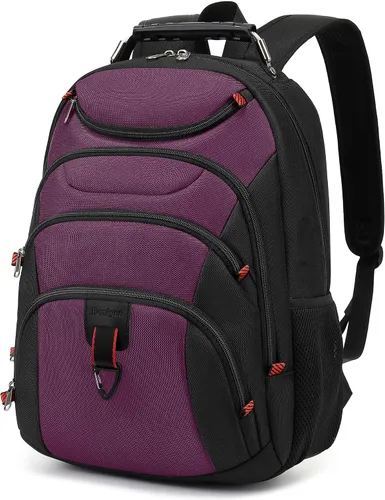 Vista 15 de Mochila para laptop Boavan para hombres (Negro, 15.6), Rosa(Amour Pink), Elegante