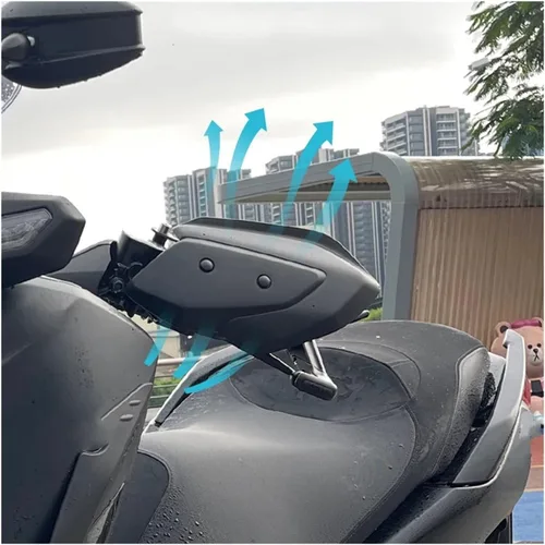 Vista 4 de Protector de manillar para motocicleta a prueba de viento para Ya&maha para XMAX125 para XMAX300 para X-MAX 125 para X-Max 300 2023 2024