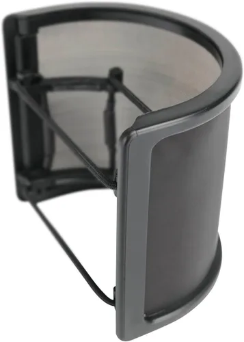Vista 5 de Mackie Serie EM, pantalla pop para micrófonos de la serie EM, negro, (PF-100)