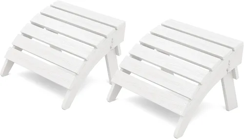Vista 24 de KINGYES Otomana Adirondack plegable para silla Adirondack, Aruba