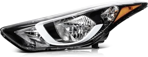 Vista 32 de Conjunto de faros delanteros LSAILON para Hyundai Sonata 2011-2014 Carcasa negra+92101-3Q000+luz alta: H1