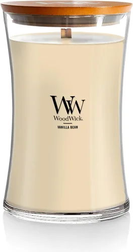Vista 15 de WoodWick Regalos de Velas Navideñas de Canela Chai para Mujeres y Hombres, Vela de Reloj de Arena Mediana de 9.7 oz con Mecha Crepitante