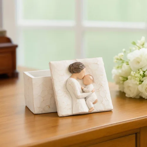 Vista 4 de QIANLING Caja de Recuerdos de Regalos para Abuela - Regalos para Abuela Primeriza, Regalo del Día de la Madre para Abuela, Regalos de Cumpleaños