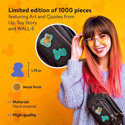 Vista 2 de Disney Pixar Enamel Pin Set Pack of 4 Pieces 175 Limited Edition Collectors Pins