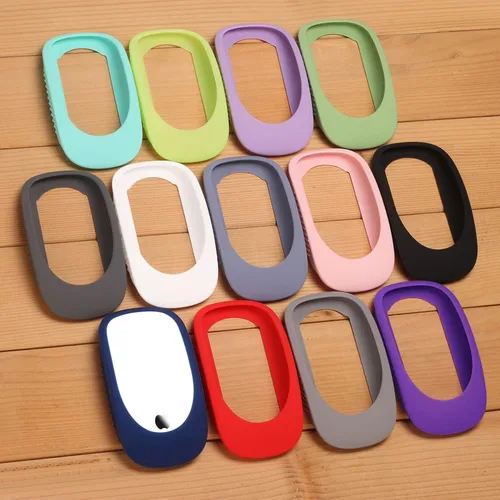 Vista 8 de Funda de silicona para ratón Apple Magic Mouse I&ii iMac Mouse Cover Case Funda Apple Mouse 2, guante de ratón anticaída (negro)