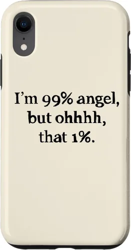 Vista 24 de iPhone 16 Im 99 percent angel but funny women sayings quotes Gift Case