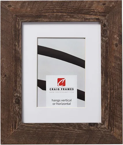 Vista 34 de Craig Frames American Barn - Marco de fotos de madera de granero sintética de 5 x 7 pulgadas con paspartú para mostrar una foto de 4 x 6 pulgadas