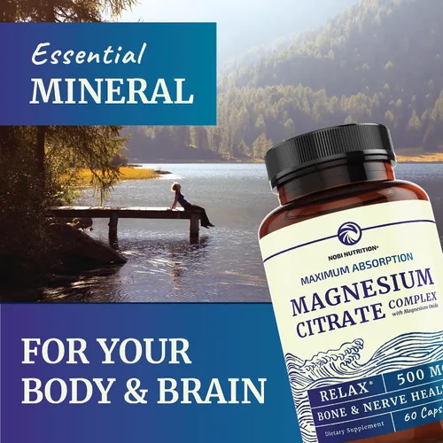 Vista 8 de Glicinato de magnesio 400 mg (120 unidades) y citrato de magnesio 500 mg (60 unidades) Alta absorción, calma, relajación, digestión y apoyo