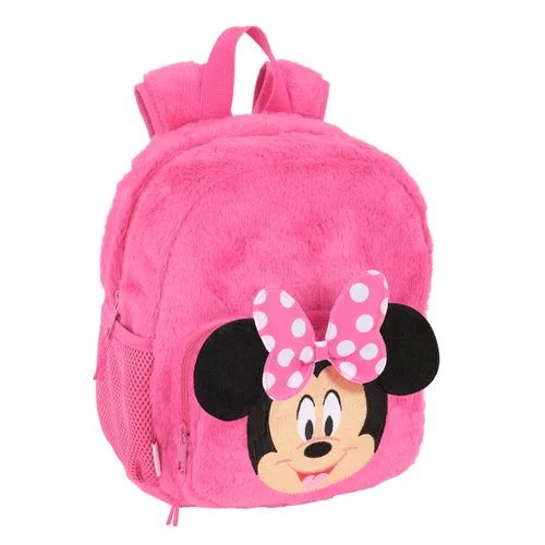 Vista 2 de Mochila Escolar Minnie Mouse Rosa 22 x 27 x 10 cm