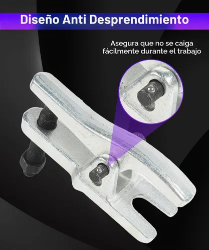 Vista 4 de RACOONA Separador de rótula, herramienta separadora de rótula, accesorios de automóvil, herramienta universal de extracción de rótulas ajustable