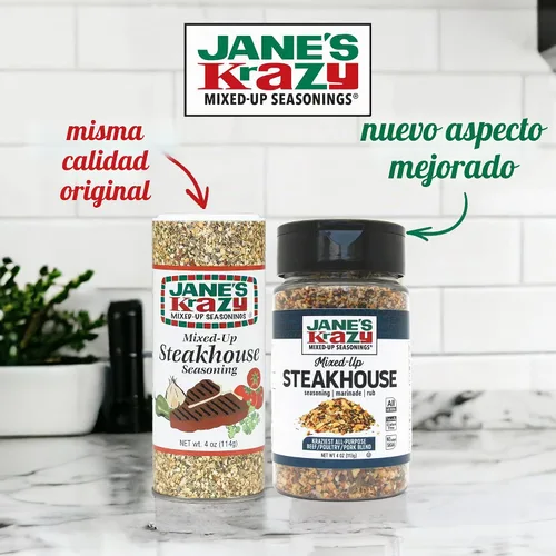 Vista 7 de Jane's Krazy Seasonings Mixed-Up - Condimento para carne, 4 onzas