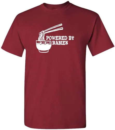Vista 10 de Powered by Ramen - Food Japanese Anime College - Camiseta Tri-Blend Negro