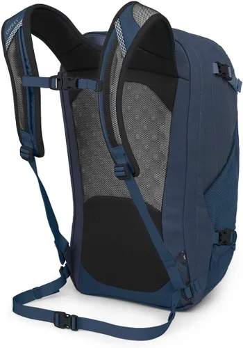 Vista 6 de Osprey Mochila de Viajero Nebula, Atlas Blue/Heather bolso diario, paquete del campus, portátil llevar, color azul