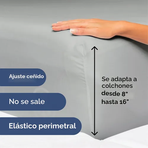 Vista 3 de Split King - Juego de sábanas de 5 piezas, ultra suaves y refrescantes 05 - Gris pizarra claro