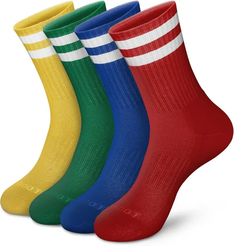 Vista 12 de MONFOOT 3-8 pares de calcetines deportivos acolchados para mujeres y [Sólido] Negro (8 Pares)
