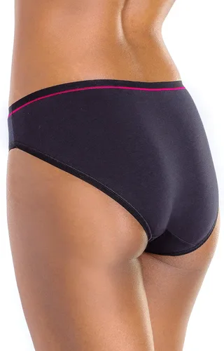 Vista 3 de Gildan Bragas de bikini de algodón elástico para mujer, 6 pares
