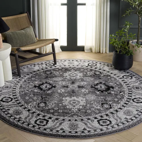 Vista 28 de SAFAVIEH Vintage Hamadan Collection - Alfombra de área de 2 pies 3 pulgadas x 4 pies, naranja y azul, diseño tradicional persa, no desprende pelusa
