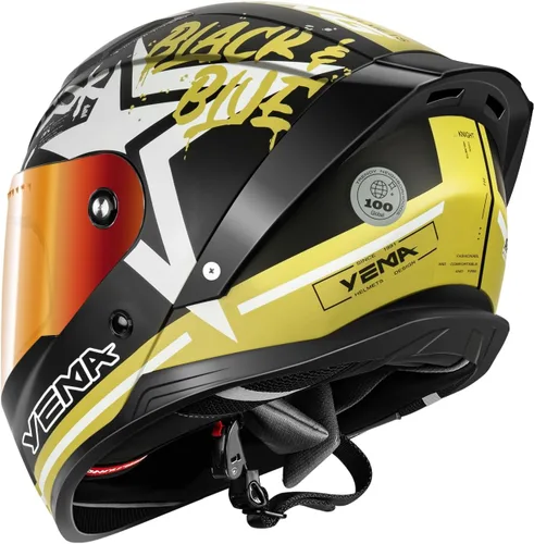 Vista 3 de YEMA DOT Approved Full Face Motorcycle Helmet for Adults, Unisex Moped & Street Bike Helmet with Adjustable Air Vents - Lightweight, Comfortable Fit