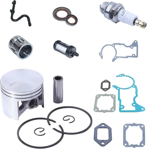 Vista 5 de Kit de línea de sello de aceite de junta de silenciador de cigüeñal de cilindro de pistón de 1.969 in para Stihl 044 MS440, kit de pistón, junta