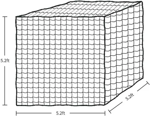 Vista 3 de Aoneky Bale Hay Net -Average Feed Haynet for Horses - 6 x 6 ft / 5 x 5 ft
