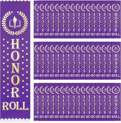Vista 7 de Cindeer 100 cintas de premio a la carta de honor, mención honorífica, estilo marcapáginas, medalla, premio, premios e incentivos para estudiantes