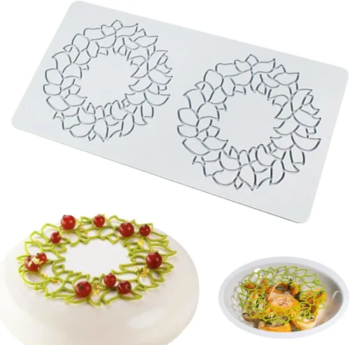 Vista 12 de Molde de silicona con estampado 3D de copos de nieve huecos para pastel de chocolate y caramelo para decoración de cupcakes
