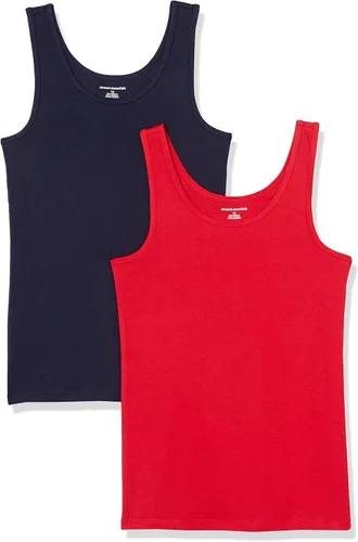 Vista 18 de Amazon Essentials - Camiseta sin mangas de corte entallado para mujer Aqua Blue/French Blue
