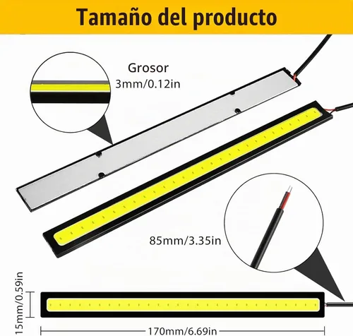 Vista 3 de Linkstyle Barra de luz interior LED de 12 V, impermeable, 28 LED, tira de luces superbrillantes para camión, barco, bicicleta, RV, color blanco