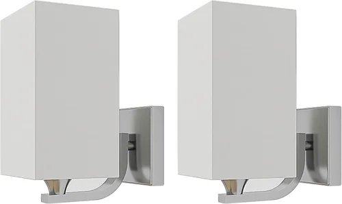 Vista 7 de Juego de 2 apliques de pared a pilas con control remoto regulable de 200 lúmenes, paquete de 2 lámparas de pared a pilas sin necesidad de cableado