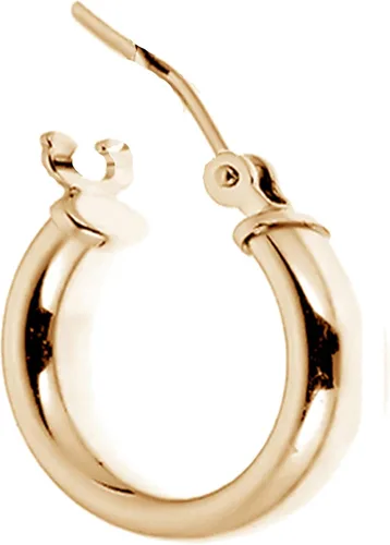 Vista 2 de Ritastephens - Pendientes de aro para hombre, unisex, oro amarillo o blanco real de 14 quilates (0.551in, 0.630in)