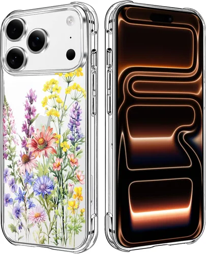 Vista 29 de Funda transparente de girasol compatible con iPhone SE 2022 SE 2020 7 8, funda trasera floral para niñas y mujeres, funda protectora transparente