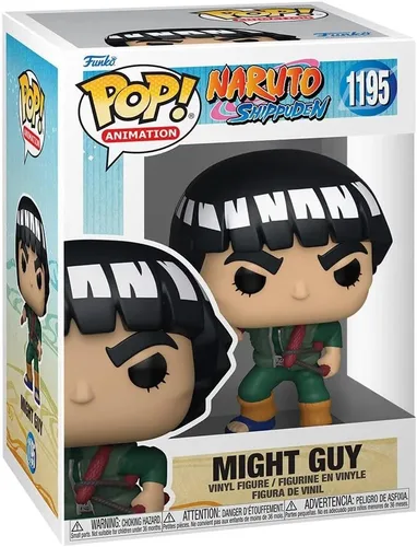 Vista 2 de POP Naruto Shippuden - Figura de vinilo de Might Guy Funko (paquete con funda protectora de caja compatible), multicolor, 3.75